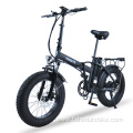 Electric folding bike with handlebars